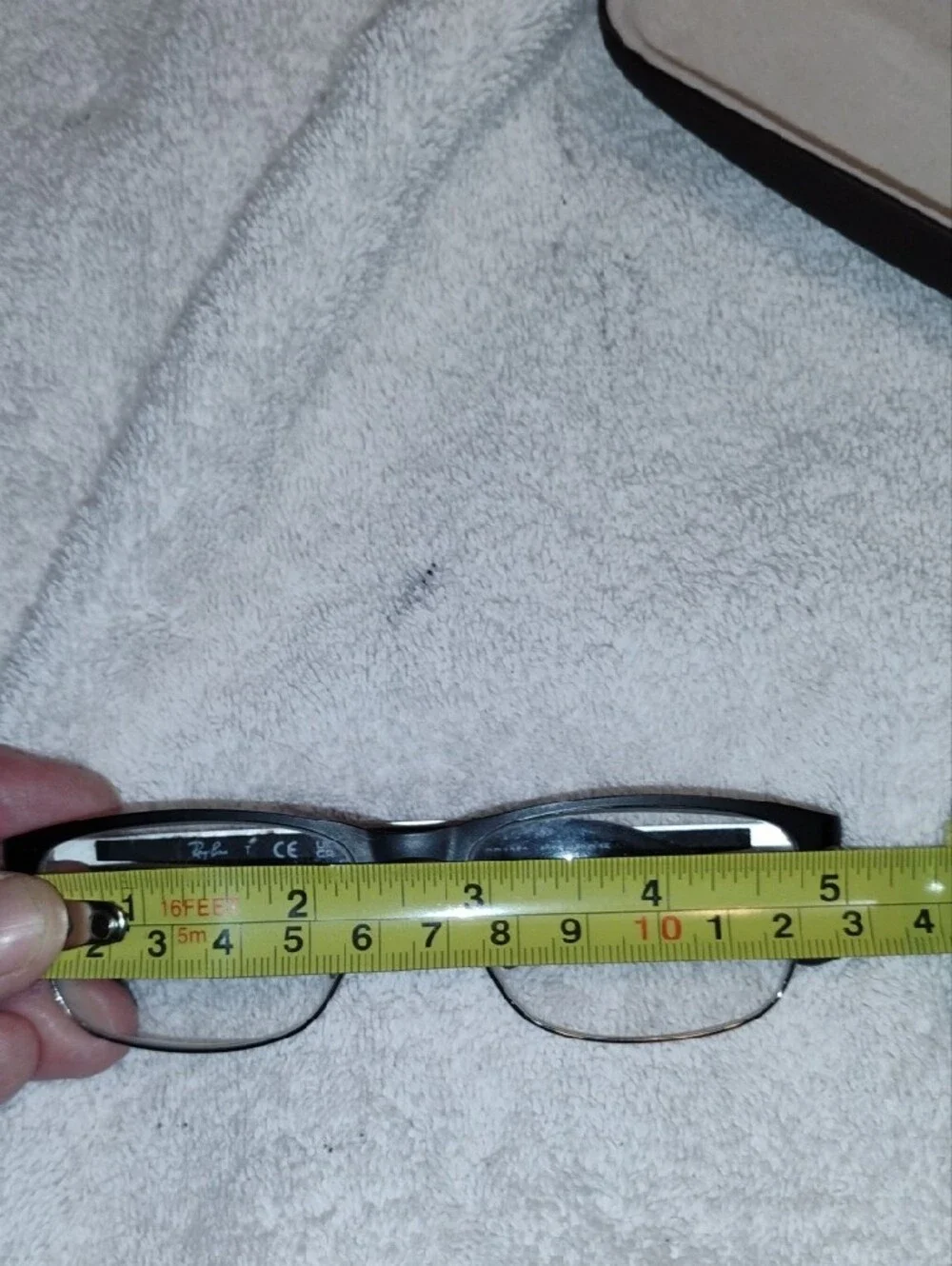 Ray-Ban Matte Black Semi-Rimless Eyeglasses
